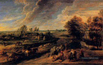 le retour des ouvriers agricoles des champs Peter Paul Rubens Peinture à l'huile
